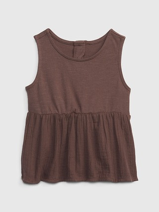 Toddler Crinkle Gauze Peplum Top | Gap (US)