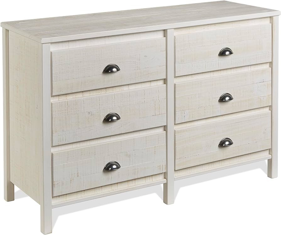 Camaflexi Baja Dresser, 6 Drawer, White | Amazon (US)