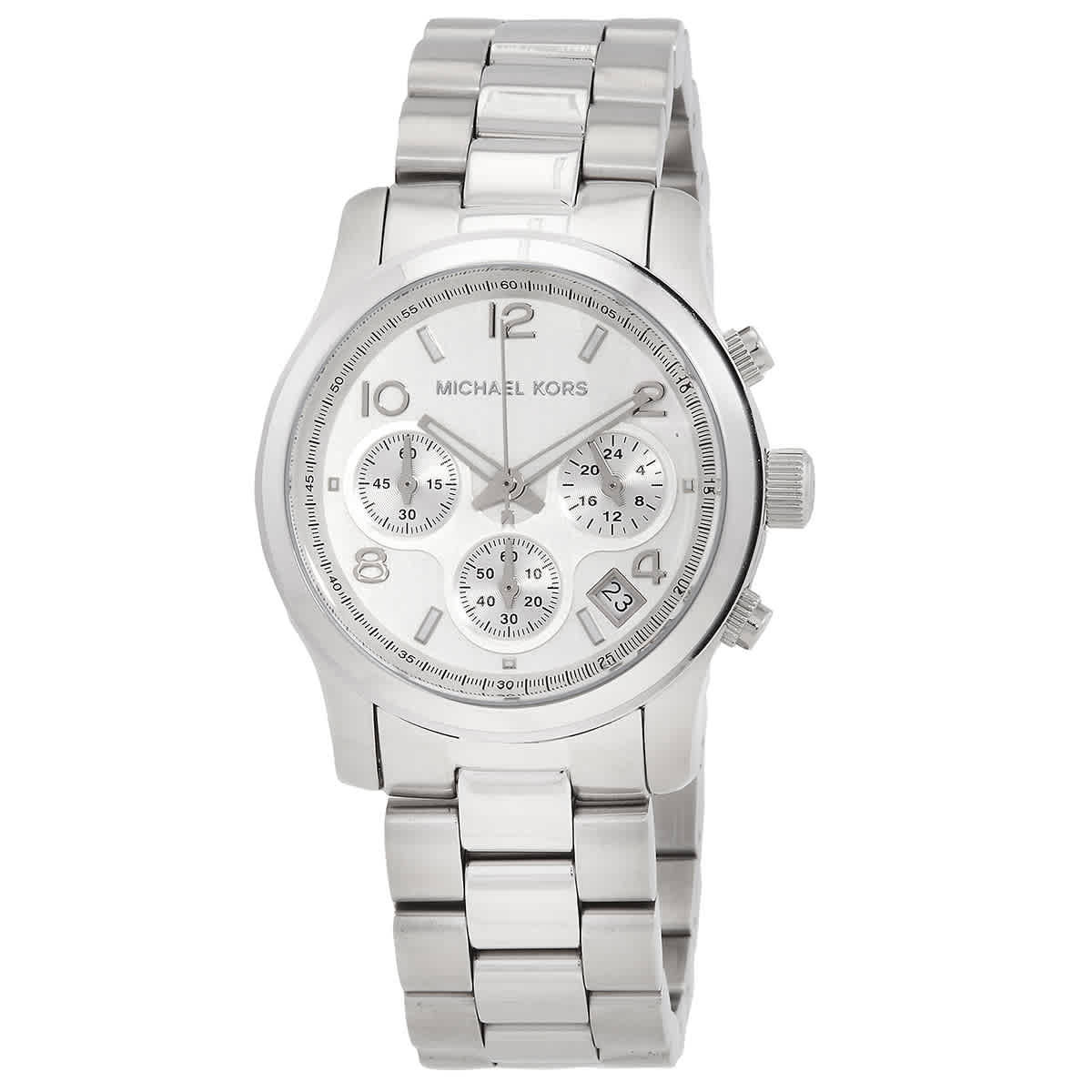 Michael Kors Runway Chronograph Quartz Silver Dial Ladies Watch MK7325 | Jomashop.com & JomaDeals.com