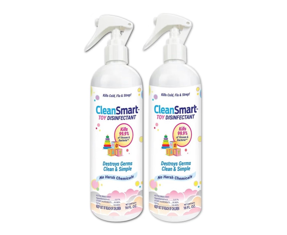 CleanSmart Toy Disinfectant Spray Kills 99.9% of Viruses and Bacteria, Rinse Free, 16 oz Bottle, (Pack of 2)

#LTKHome #LTKselfcare #LTKTravel