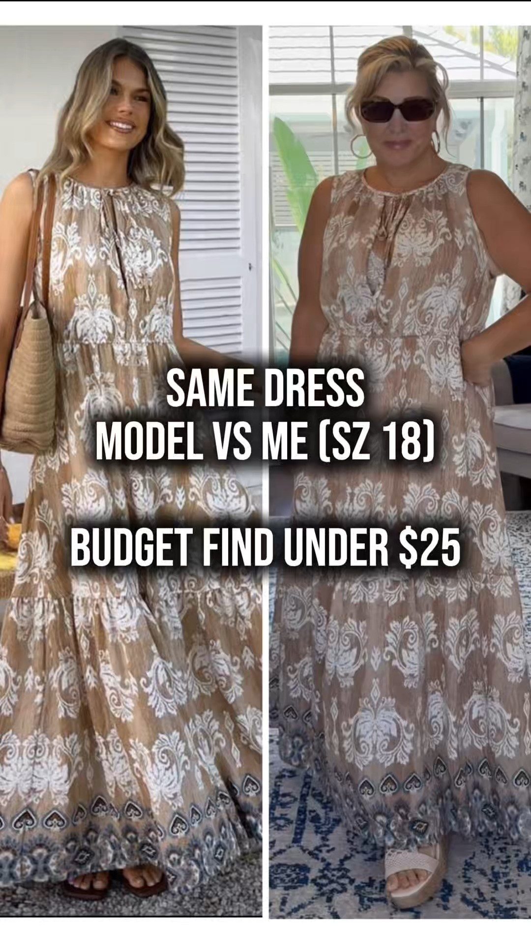 Under-$25 budget find 👗✨
Showing you the true fit, the low V, and how it looks on my size 16–18 curves.
Such a gorgeous viscose maxi — even with a tiny alteration, it’s worth every cent.
LINK BELOW 

#LTKcurves #LTKaustralia #LTKmidsize