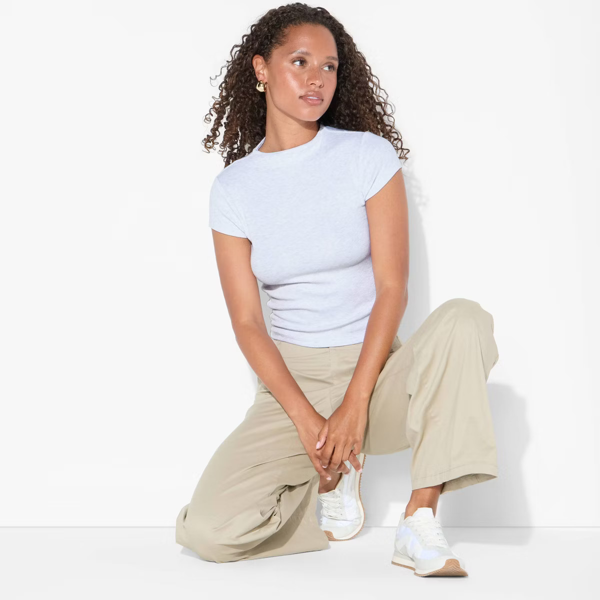 Women's Slim Fit Short Sleeve Mock Turtleneck T-Shirt - Wild Fable™ | Target