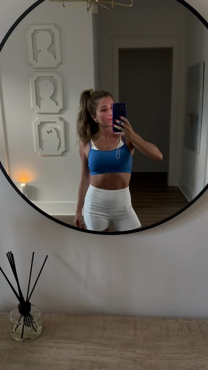 Add a pop of color to your activewear collection with this blue and white workout set made for summer movement and everyday wear.

blue workout set, white biker shorts, sporty outfit, activewear essentials, Pilates outfit, gym look, summer workout style, matching activewear set, casual athleisure outfit, everyday fitness wear 

 #LTKActive #LTKPetite