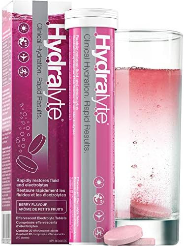 Hydralyte Effervescent Electrolytes Tablets - Berry 20 count | Amazon (CA)