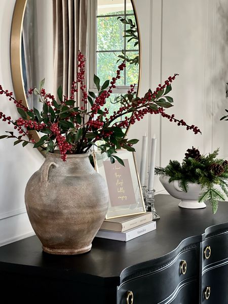 Affordable Christmas decor from At Home. Realistic pine, Norfolk pine, cedar garland, realistic Christmas wreath, cranberry stems 

#LTKHoliday #LTKhome #LTKsalealert