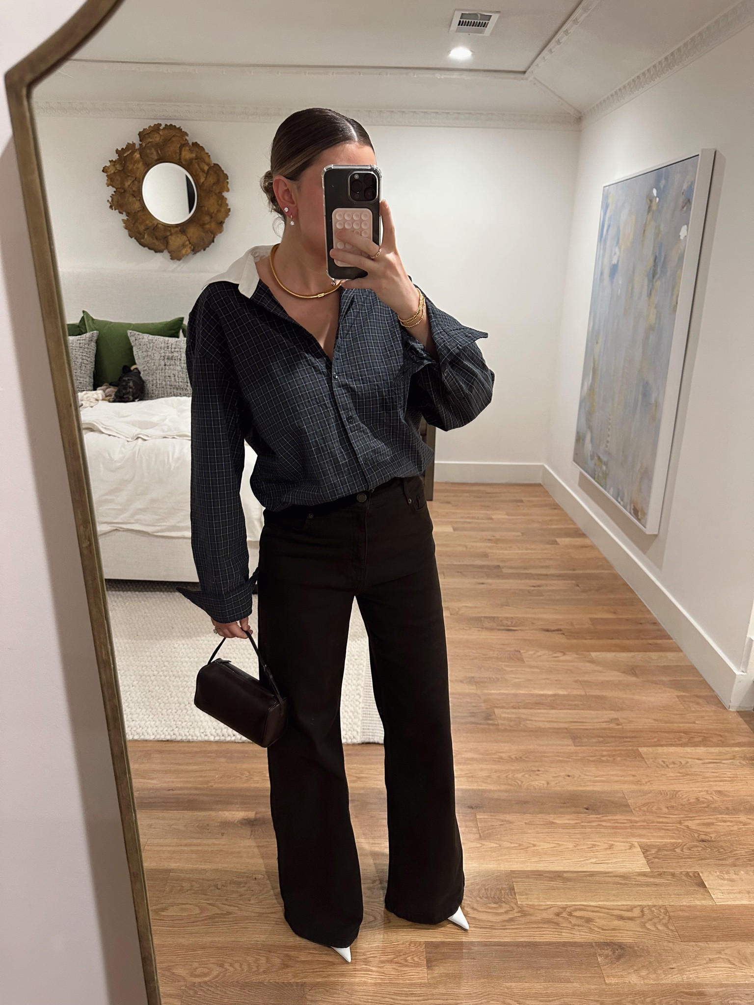 Girls dinner outfit and feeling like a very fall outfit. These Zara jeans are too good

#LTKFindsUnder50 #LTKFindsUnder100 #LTKootd
