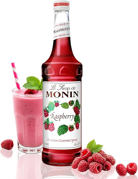 Monin - Raspberry Syrup, Sweet and Tart, Great for Cocktails and Lemonades, Gluten-Free, Non-GMO ... | Amazon (US)