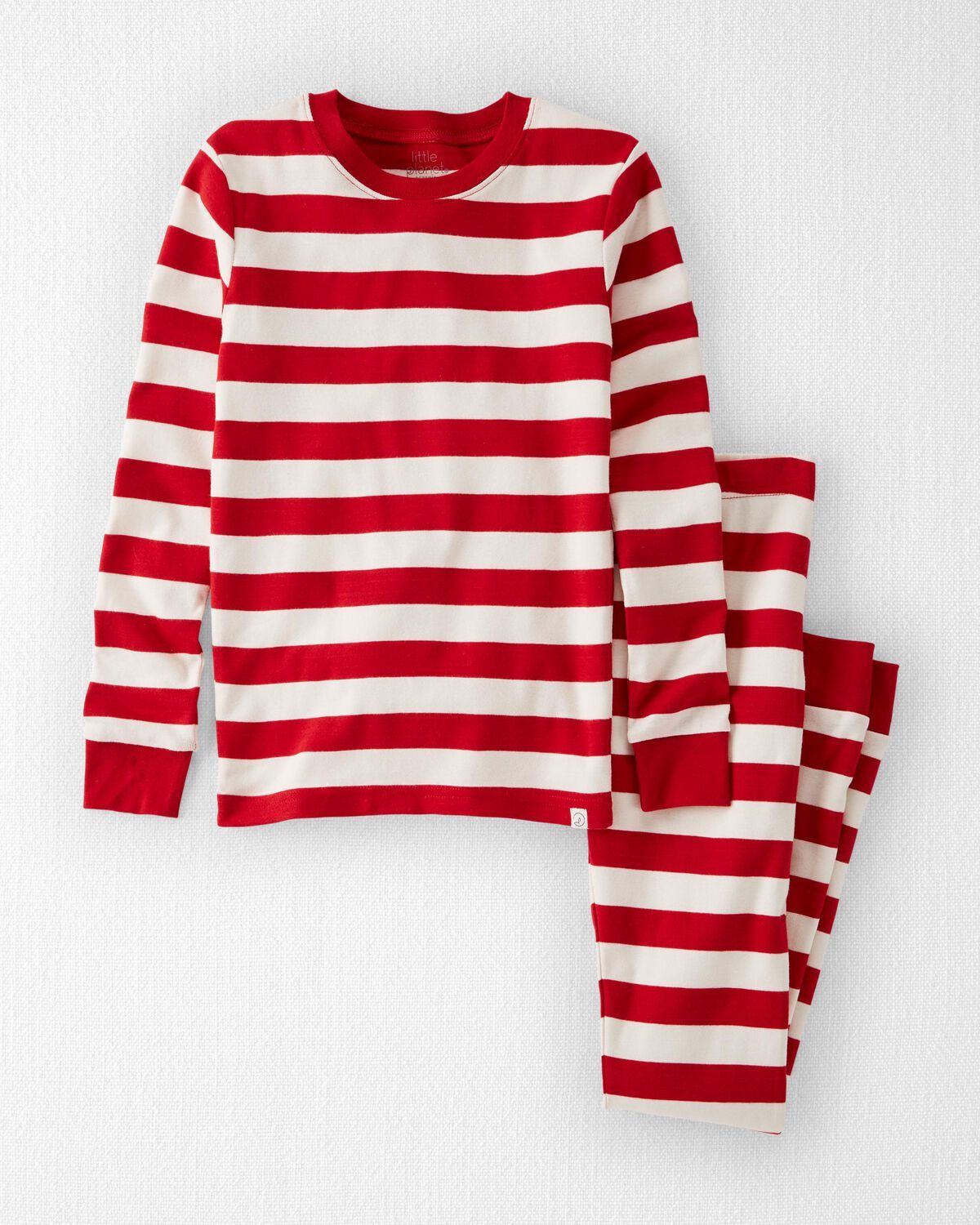 Holiday Stripe Kid Organic Cotton Pajamas Set | carters.com | Carter's