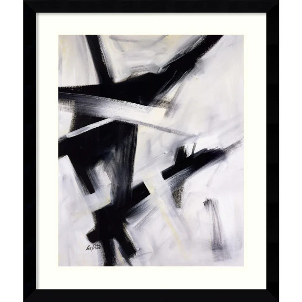 Framed Art Print 'Black and White' by Eva Carter 33 x 39-inch | Bed Bath & Beyond