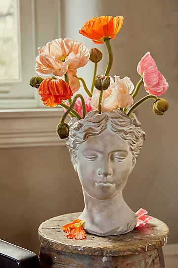 Grecian Bust Pot | Anthropologie (US)