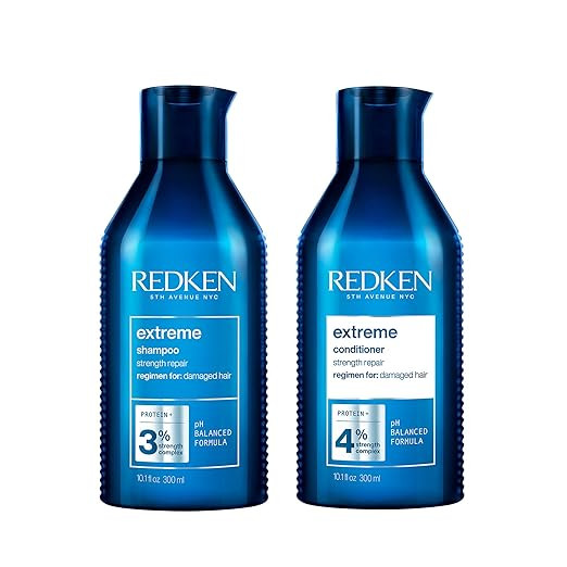 Redken Extreme Shampoo & Conditioner Set For Damaged Hair - Strengthens Hair and Repairs Breakage... | Amazon (US)