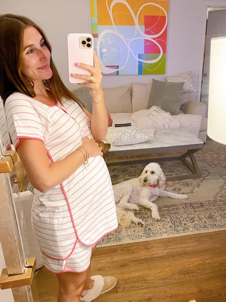 my favorite maternity pjs on sale now! annnd I love them postpartum, too 😉 #postpartum #maternity #pajamas 

#LTKsalealert #LTKunder100 #LTKbump