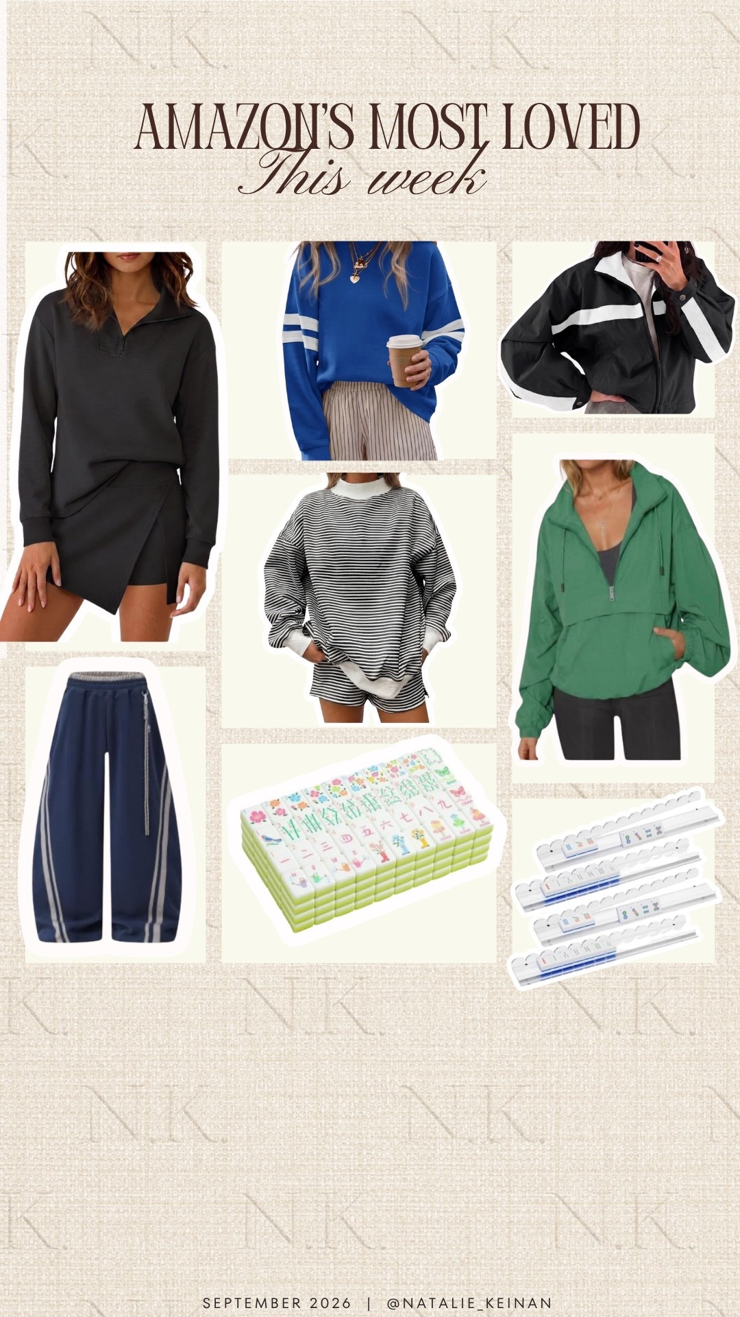 Amazon most loved!
Mahjong 
Sports mom outfits
Wind breaker
Crop jacket
Mock neck set

#LTKSeasonal #LTKActive #LTKfitnessgoals