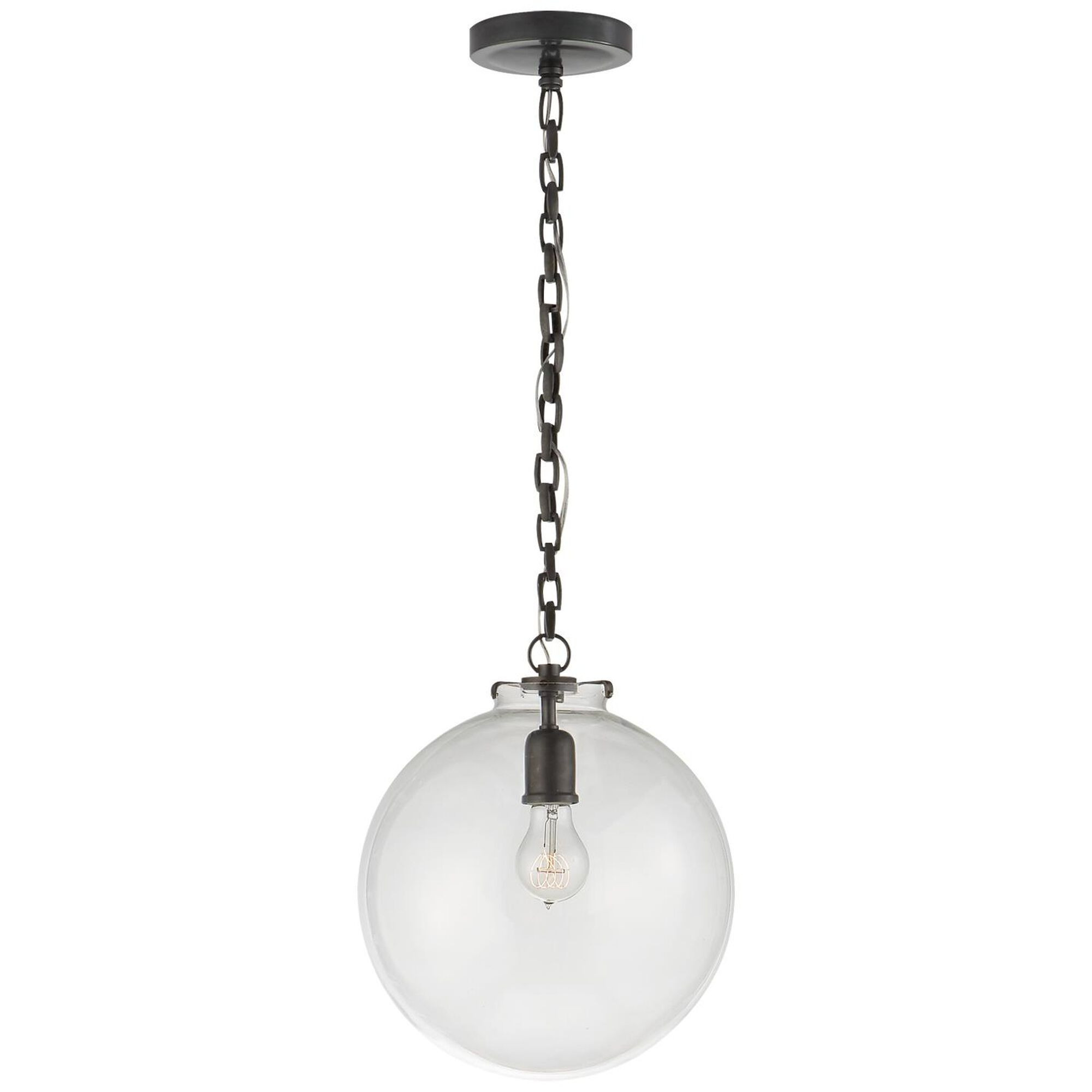 Visual Comfort Signature Collection Thomas O'Brien Katie 12 Inch Mini Pendant | 1800 Lighting