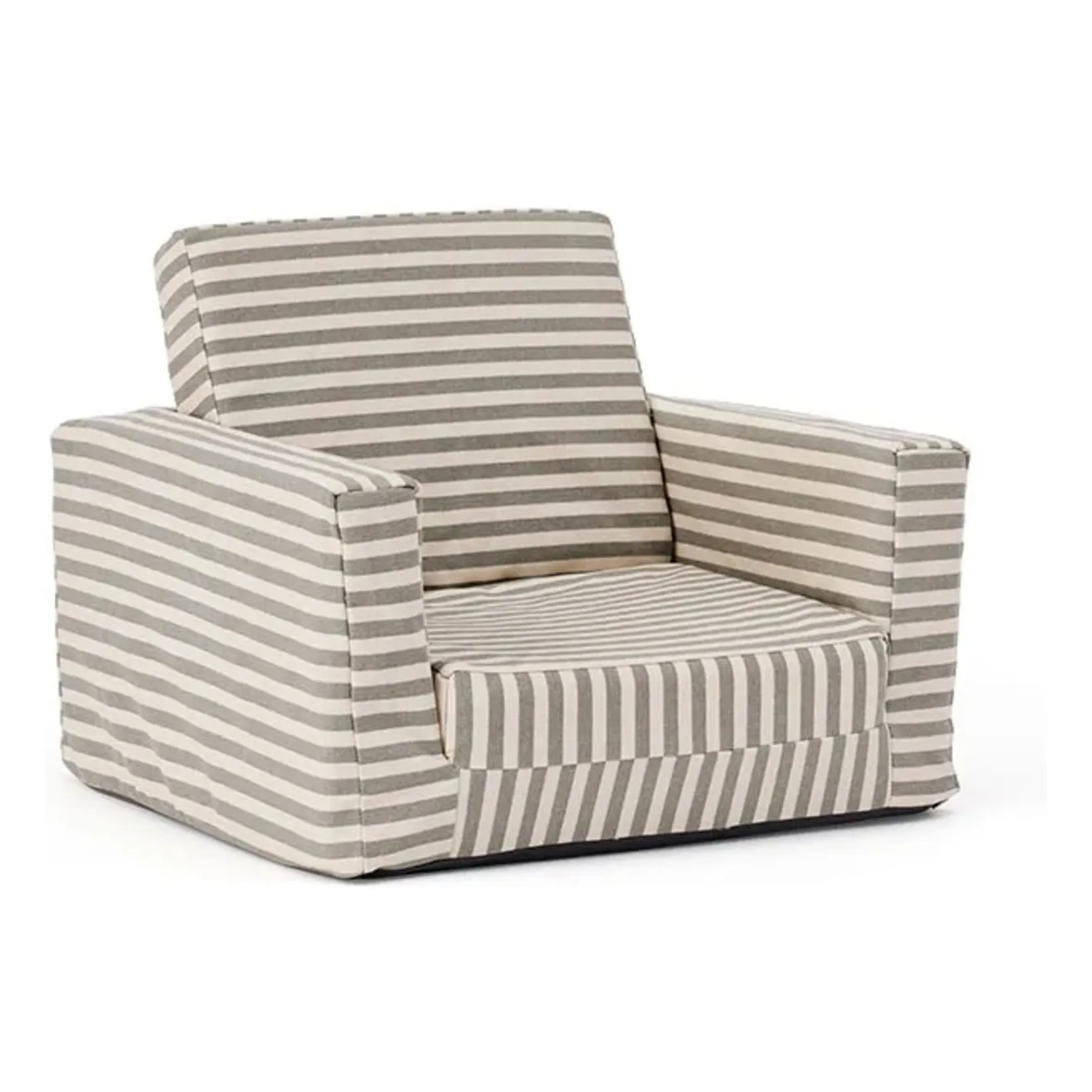 Fireside chair, striped | Sand | Smallable