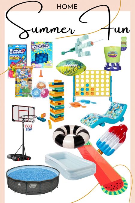 It’s Summer break so it’s time to get outside and have some family summer fun! From pools to pool toys and floats to outdoor toys and games.

#LTKFamily #LTKHome #LTKSeasonal