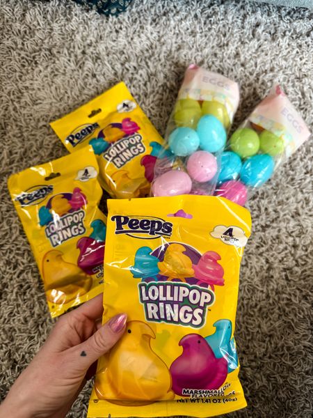 Easter basket, ideas and gifts peeps Easter candy Easter egg fillers for egg hunt for kids Easter rings fun gifts for girls target finds