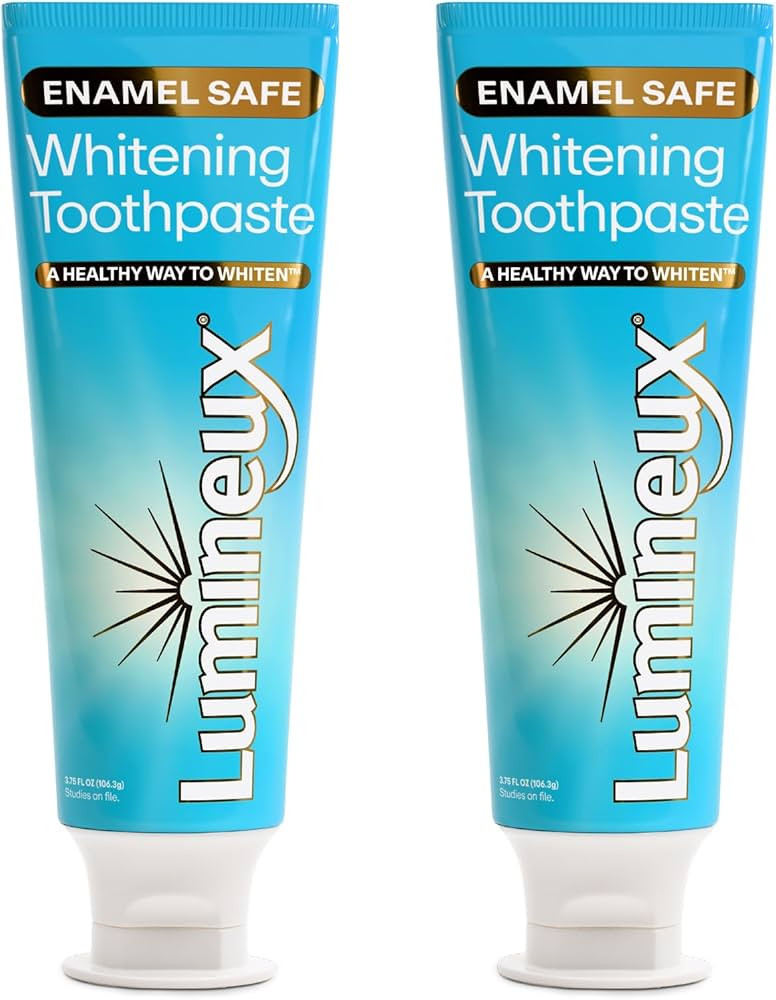 Lumineux Teeth Whitening Toothpaste 2 Pack Peroxide Free Enamel Safe for Sensitive Whiter Teeth, ... | Amazon (US)