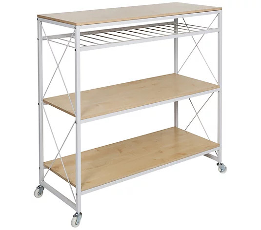 Honey-Can-Do Rolling Kitchen Island | QVC