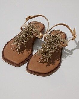 Gold T-Strap Sandals | Chico's
