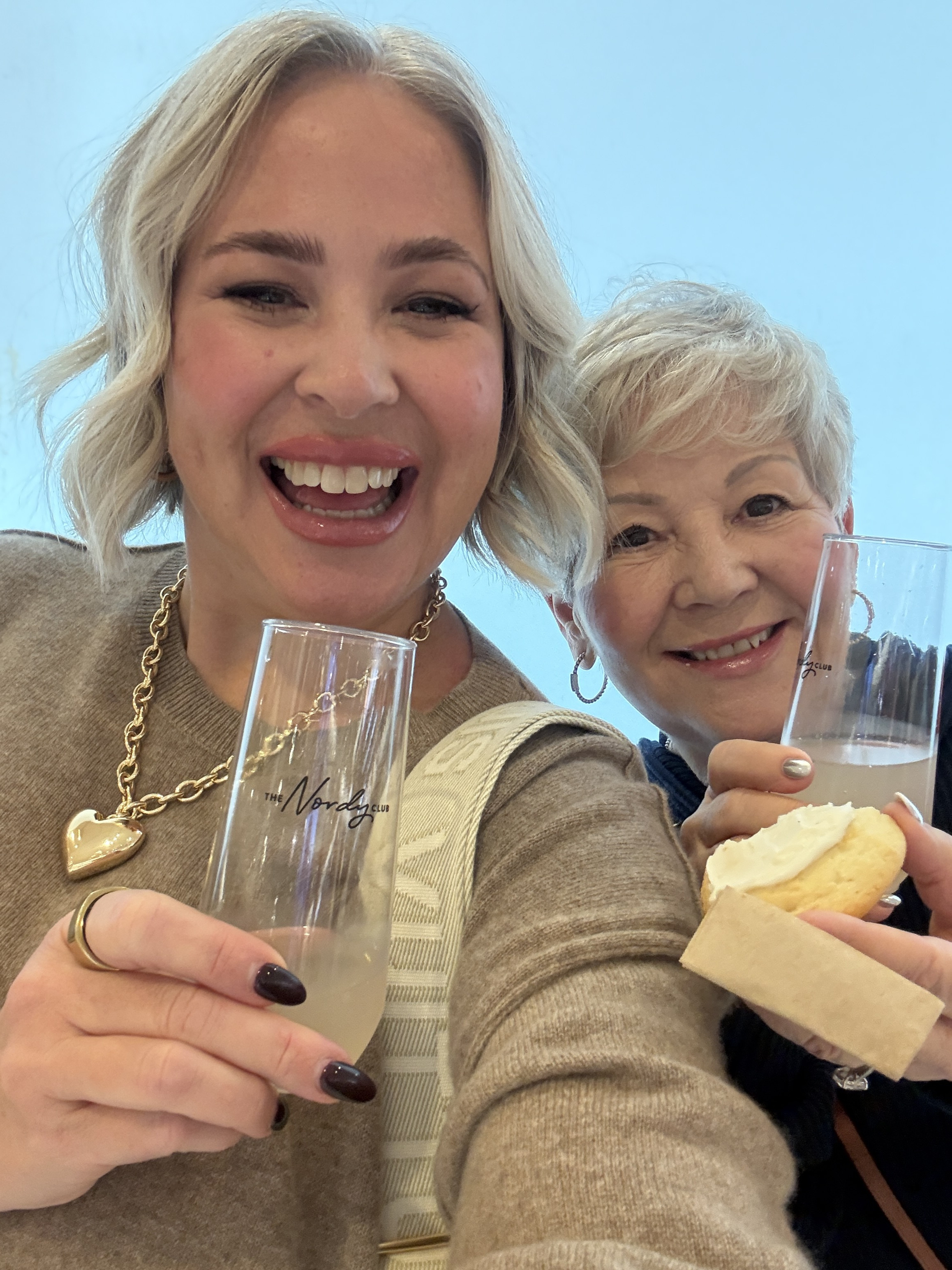 I loved having a girls day, especially with my mom! Our favorite thing to do is go shopping at Nordstrom’s and we sure enjoyed the day eating our favorite cookies and drinking our favorite sparkling beverages.

My cashmere sweater is from anthropology and is so comfy cozy, it’s cropped and I’m wearing a size medium.

#LTKHoliday #LTKSeasonal #LTKFindsUnder100