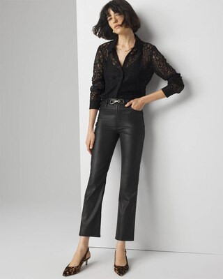 Coated Kick Flare Jean | White House Black Market