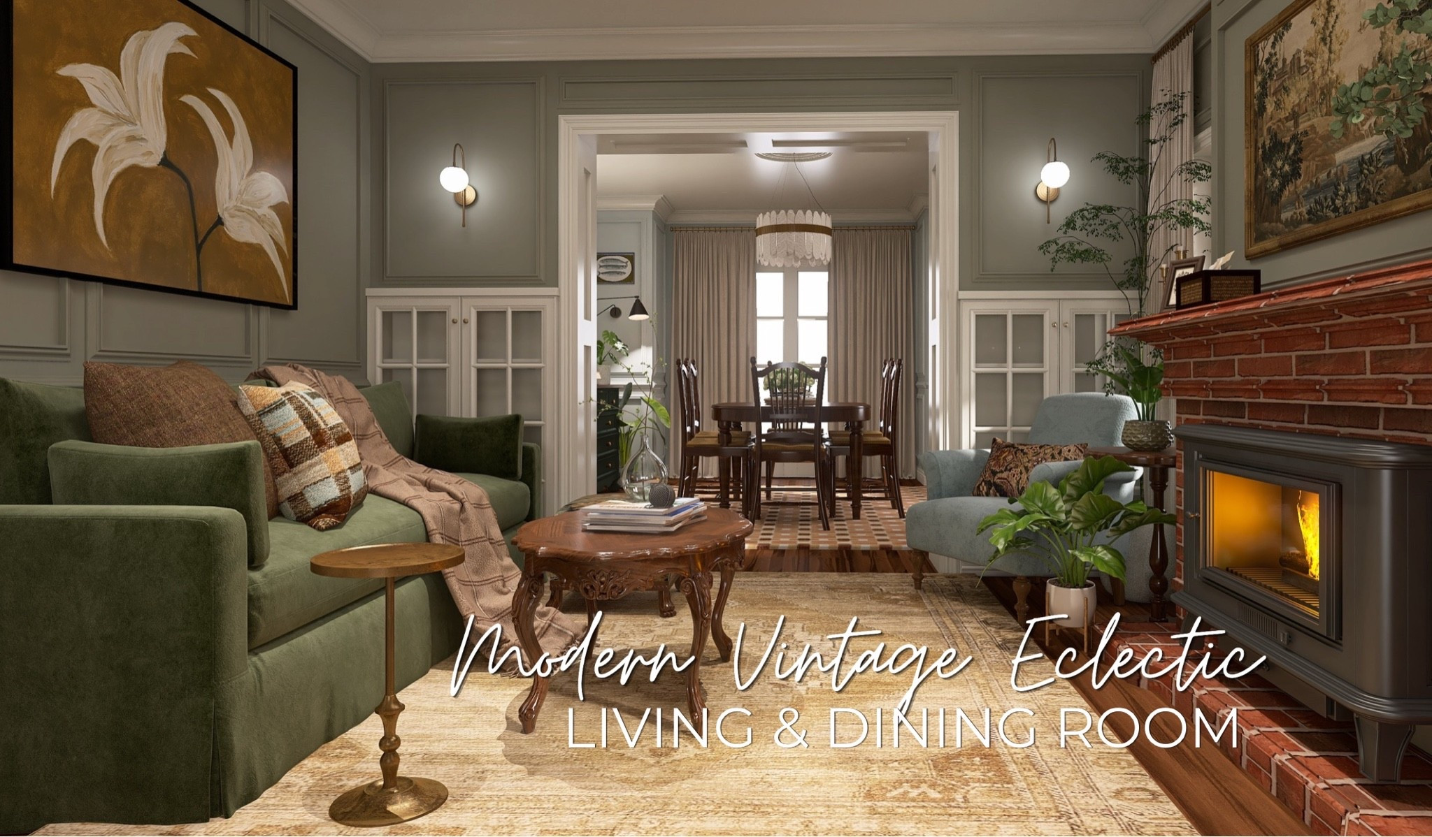 Designed by Brandy
Modern Vintage Eclectic Living & Dining Room

#LTKmomlife #LTKSeasonal #LTKHome