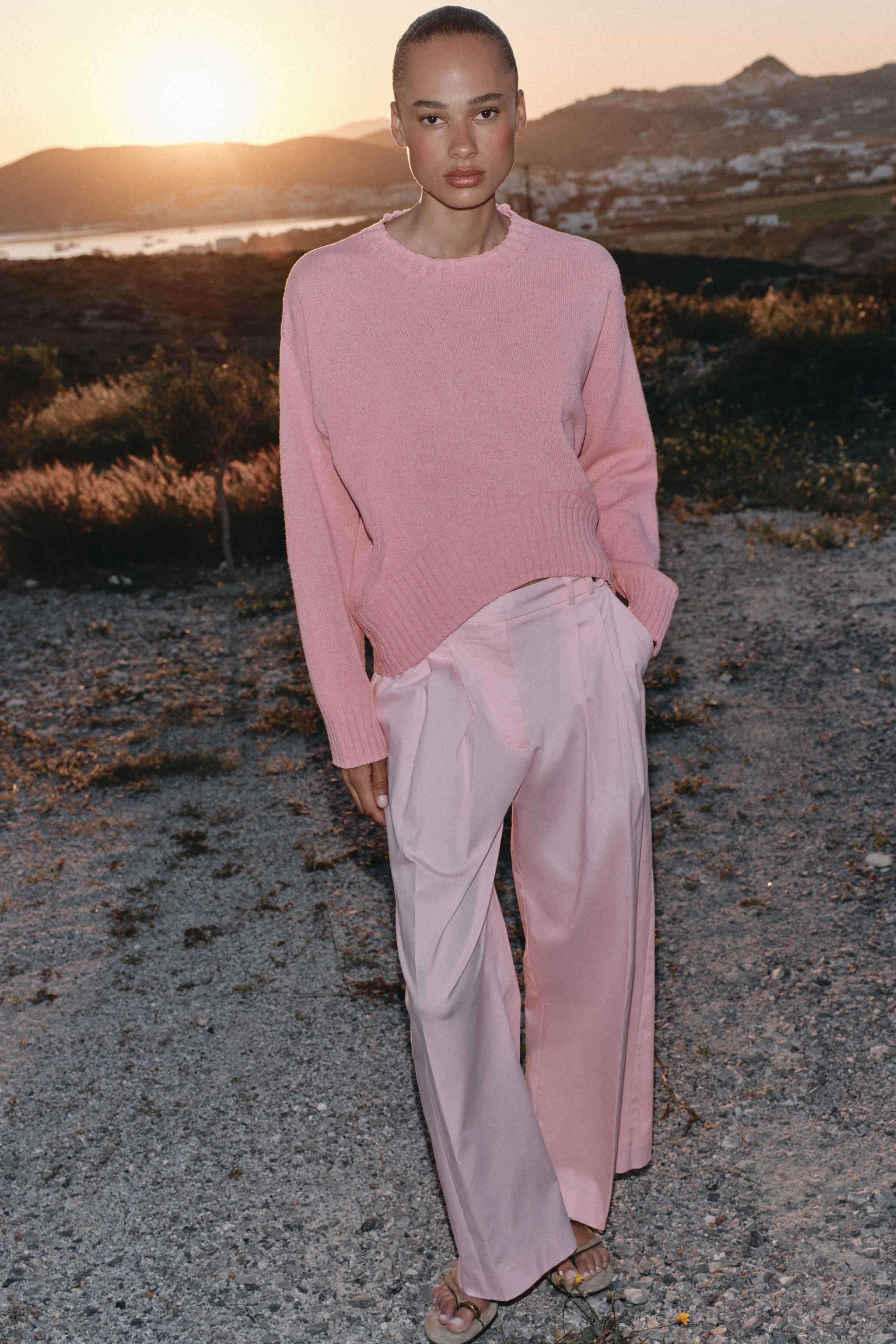 ASYMMETRIC HEM KNIT JUMPER | Zara US