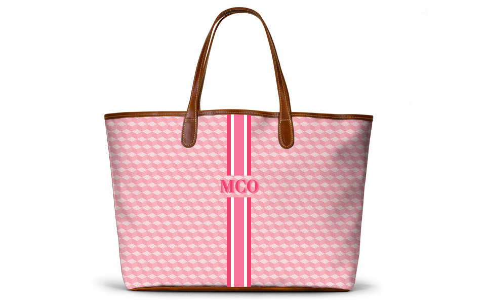 St. Anne Tote - Monogram Stripe | Barrington Gifts