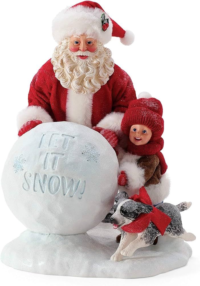 Department 56 Sports and Leisure Santa Let It Snow Figurine, 10.5 Inch, Multicolor | Amazon (US)