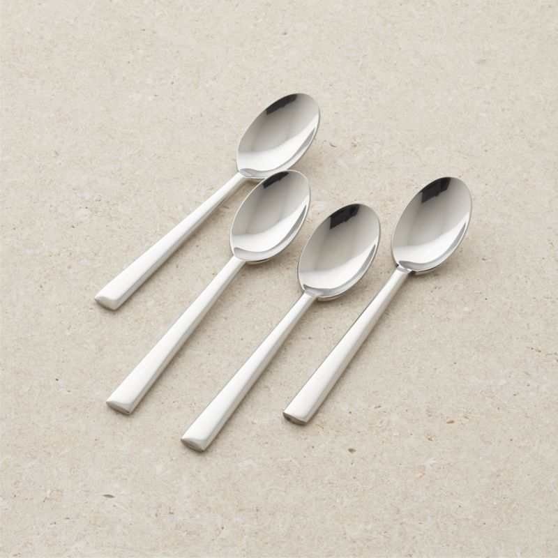 Set of 4 Mix Coffee Spoons + Reviews | Crate and Barrel | Crate & Barrel
