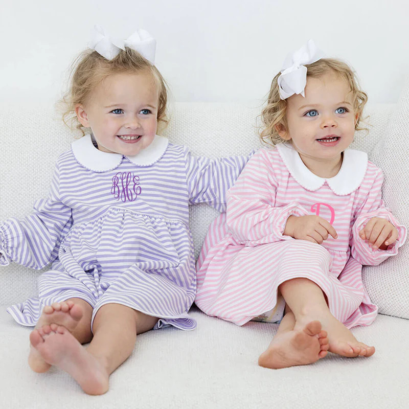 Riley Stripe Knit Long Sleeve Dress | Classic Whimsy