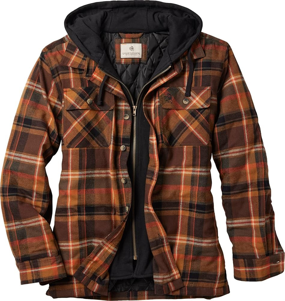 Legendary Whitetails Men's Maplewood Hooded Shirt Jacket | Amazon (US)