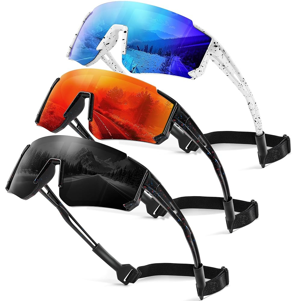 3 Pack Kids Polarized Sunglasses - Youth Baseball Sunglasses for Boys Girls Age 3-12 Sports UV Pr... | Amazon (US)