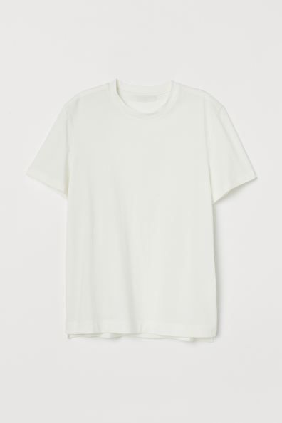 CONSCIOUS EXCLUSIVE. Classic T-shirt in soft, organic cotton jersey with a round neckline and sho... | H&M (UK, MY, IN, SG, PH, TW, HK)