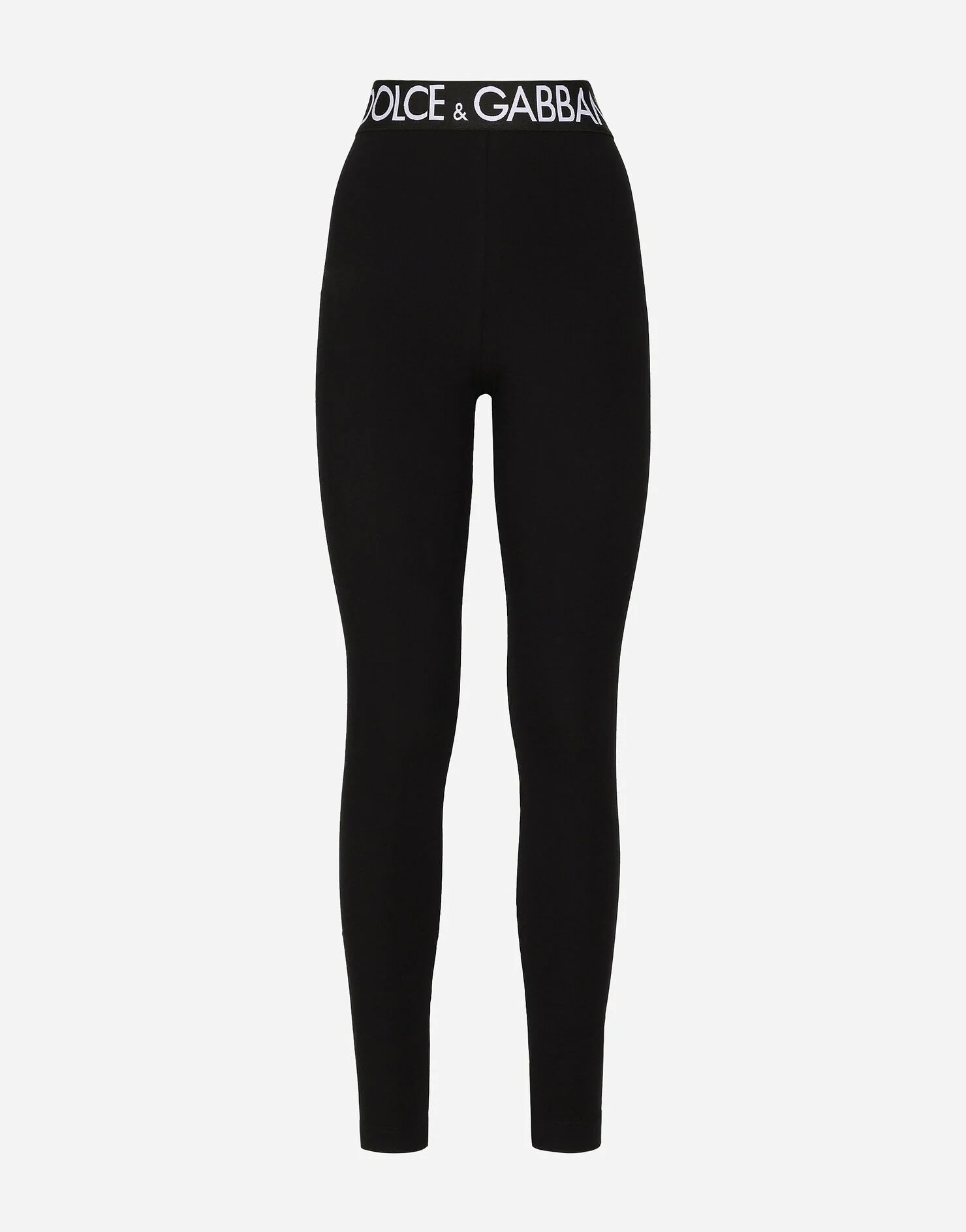 Jersey leggings with branded elastic | Dolce & Gabbana - INT