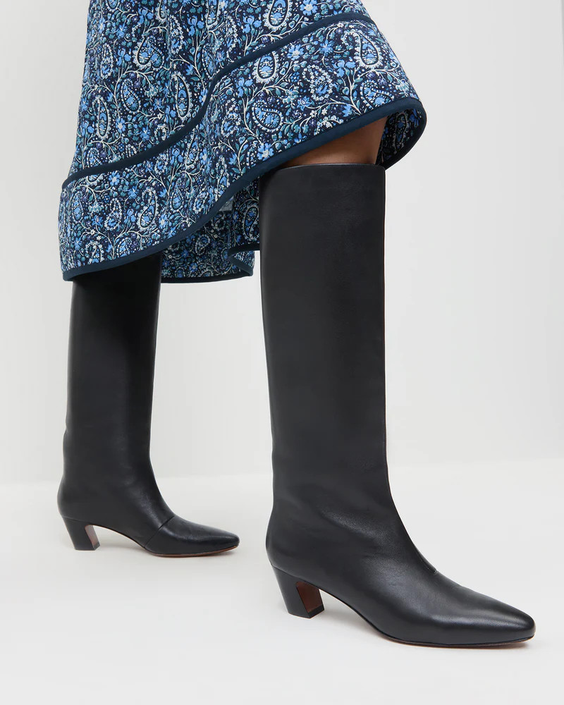Marley Black Leather Tall Boot | Loeffler Randall