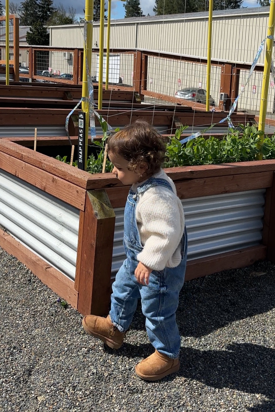Capri’s spring walk ootd 🌸 A chunky sweater and oversized overalls! 

#LTKbaby #LTKkids