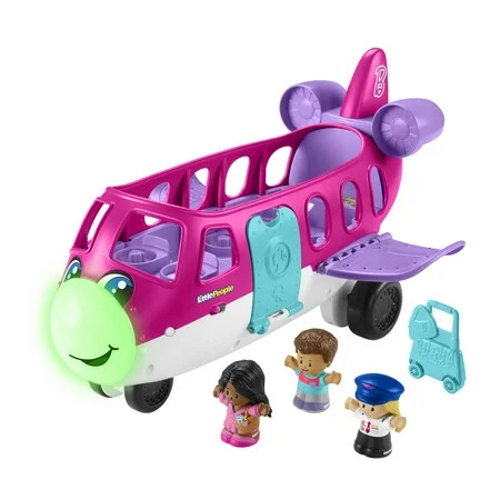 Little People Barbie Toy Airplane with Lights Music and 3 Figures, Little Dream Plane, Toddler Toys | Walmart (US)