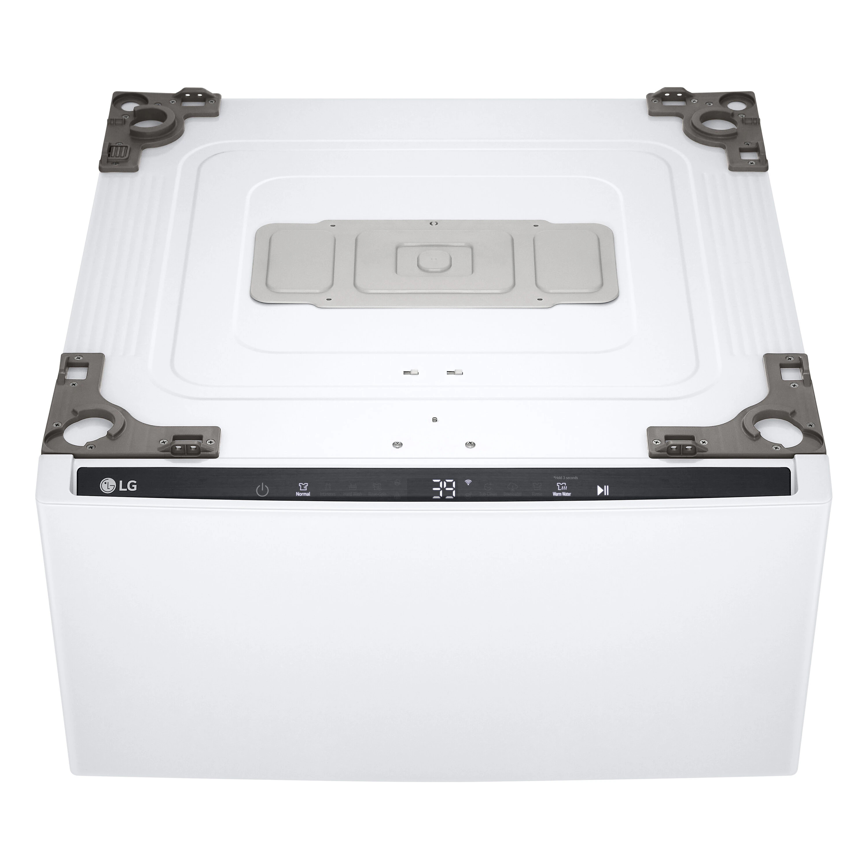 LG 1-cu ft 27-in White Pedestal Washer Stainless Steel | WD300CW | Lowe's