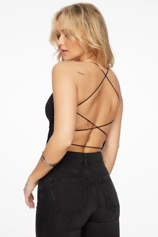 Criss Cross Open Back Top | Dynamite Clothing