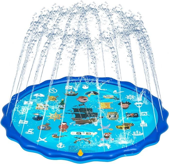 Obuby Sprinkle & Splash Play Mat, Sprinkler for Kids,Upgraded 68' Summer Outdoor Water Toys Wadin... | Amazon (US)