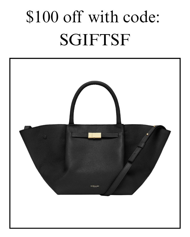 This bag is $100 off when you use this coupon code. Black tote, holiday, winter, comes in other colors, purse, luxury, leather.

#LTKSaleAlert #LTKHoliday