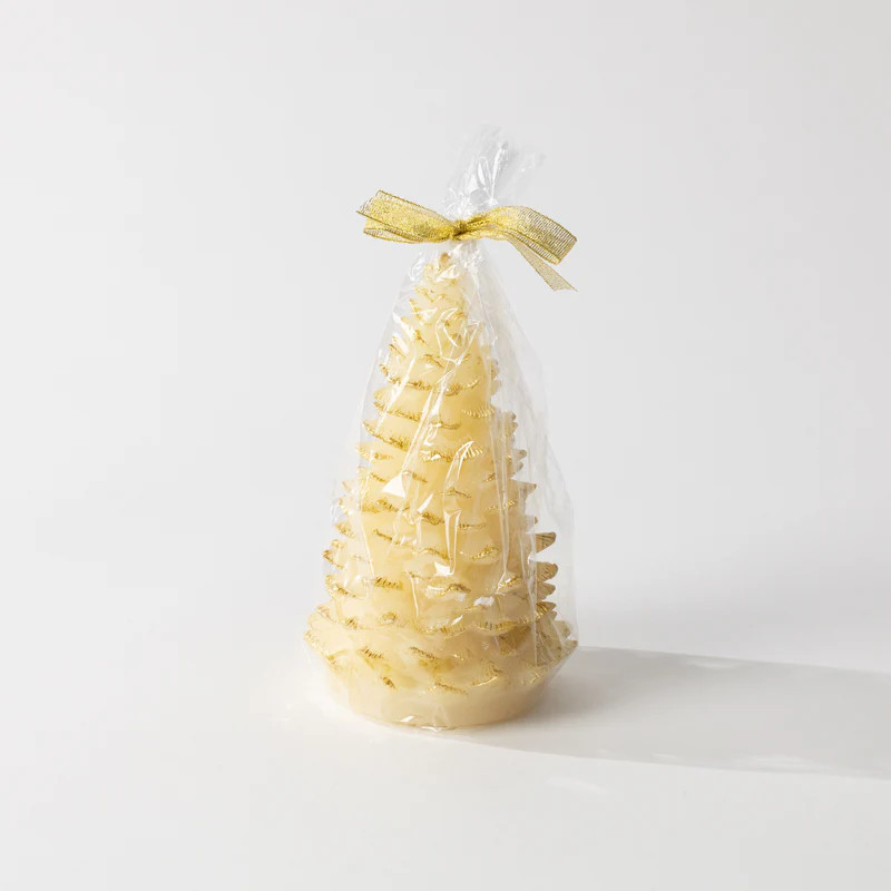 Eggnog Unscented Tree Shaped Candle | Modern Locke