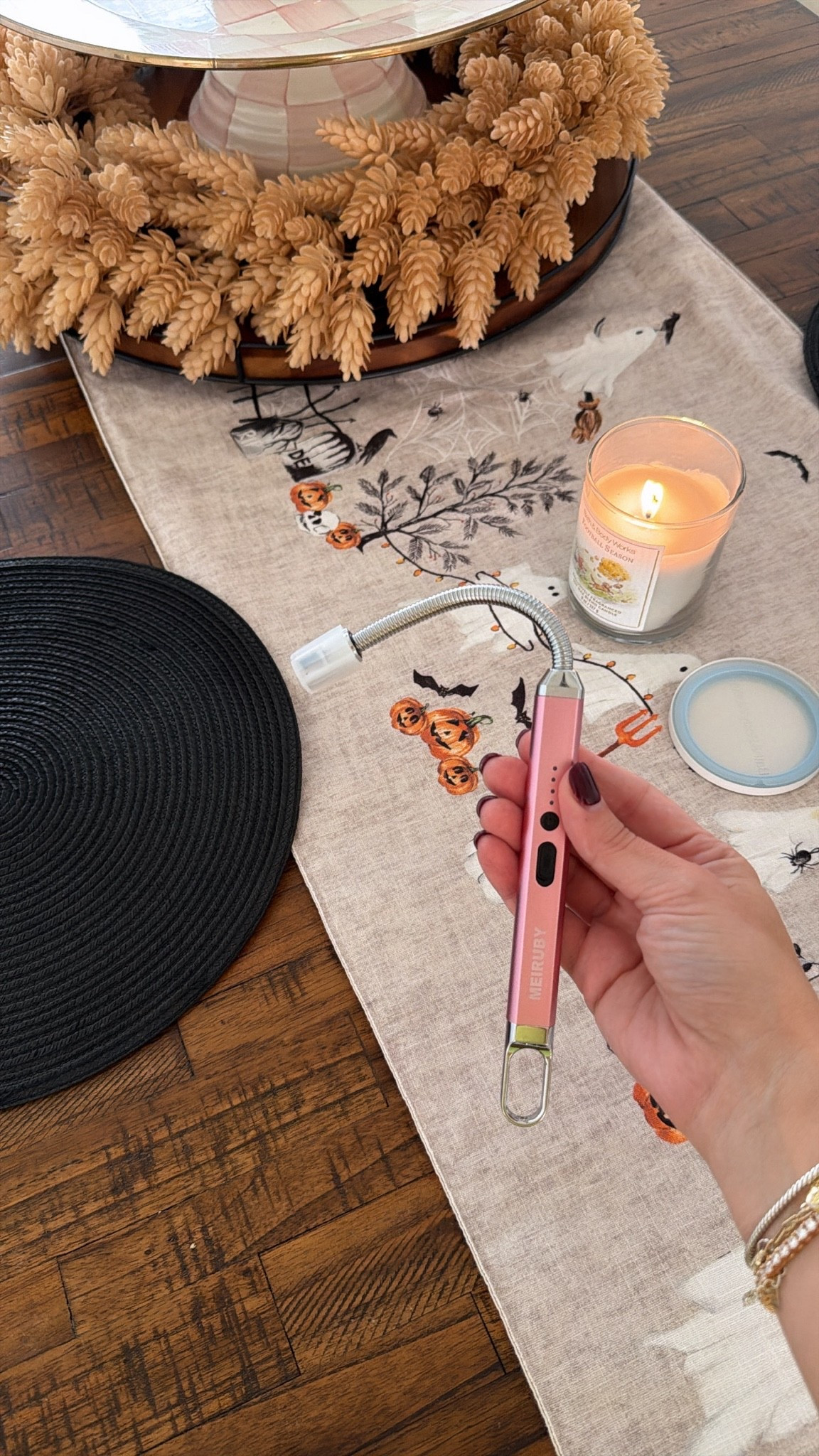 30% off electric candle lighter
Halloween table runner

#LTKSaleAlert #LTKHome