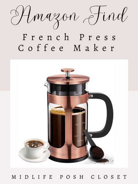 AMAZON FIND! French Press coffee maker

#LTKhome #LTKfindsunder50 #LTKSeasonal