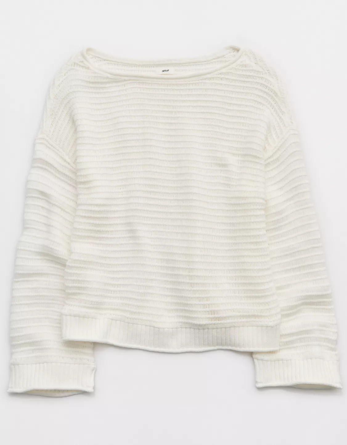 Aerie Sunkissed Textured Off-The-Shoulder Sweater | Aerie