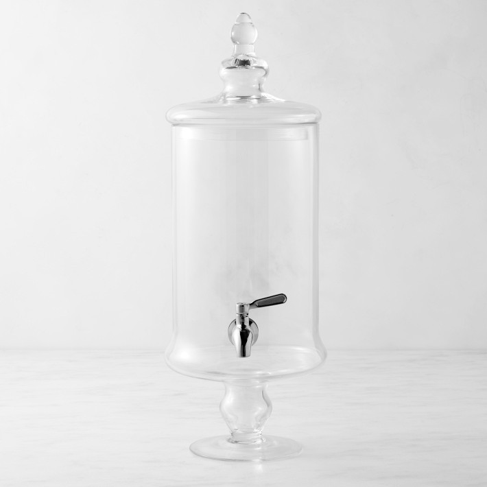 Glass Footed Beverage Dispenser | Williams-Sonoma