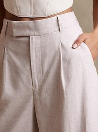 High-Rise Linen-Cotton Pant | Banana Republic Factory