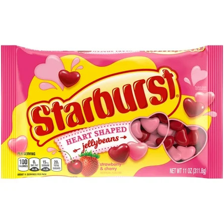 Starburst Heart Shaped Jelly Beans Valentine's Day Chewy Candy - 11 oz | Walmart (US)